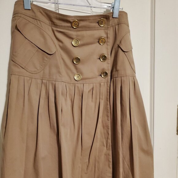 Burberry London Beige Pleated Skirt